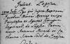 metryka urodzenia Jakub Rozmus s. Marcina i Agnieszki z 19 lipca 1735